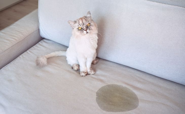 Cat urinate on couch urine marking